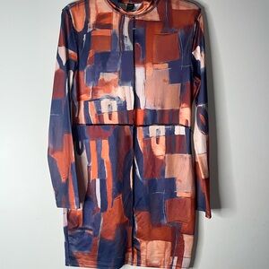 EUC! SHEIN printed dress. Sz Large.